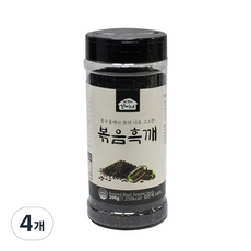 아따꼬시네 우영식품 통주물에서 볶아 더욱 고소한 볶음흑깨, 200g, 4개