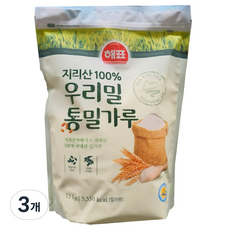 해표 우리밀 통밀가루, 1.5kg, 3개