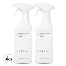 생활공작소 뿌리는 곰팡이 제거제, 750ml, 4개