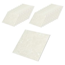 HANALiVING 正方形磁磚貼, HQ-054(大理石白), 20片