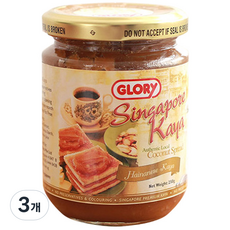 글로리 싱가포르 카야 잼 허니, 250g, 3개