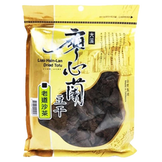 大溪廖心蘭豆干 老道沙茶, 香濃有咬勁 古法製作, 400g, 1包