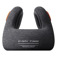 EVERY THINK 降噪放空頸枕 E2經典款, 滿天星+網格布, 蘋果布+隔音海綿, M, 幽雅黑