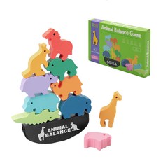 OhBabyLaugh 動物平衡積木, 動物世界, 3歲以上, 1盒