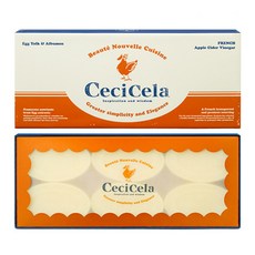 CeciCela 蘋果醋煥白美肌面膜皂 6件組，含蛋黃和蛋白，法國蘋果醋, 306g, 1盒