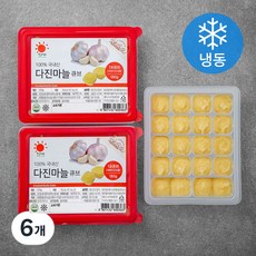 엔젤식품 국내산 다진마늘 큐브 (냉동), 180g, 6개