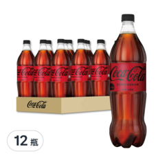 Coca-Cola 可口可樂 ZERO SUGAR 無糖 12瓶裝, 1.25L, 12瓶