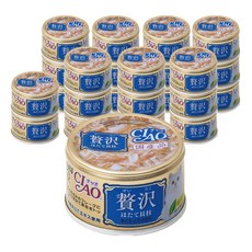 챠오츄르 이나바 고양이 제이타크캔, 가리비&참치&닭가슴살 (A-142), 80g, 24개