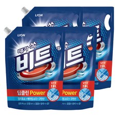 비트 딥클린파워 액체세제 파우치형 일반용, 2L, 4개