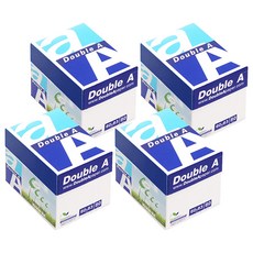 Double A 迷你盒子便條紙, 白色, 500張, 4箱