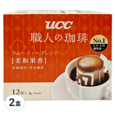 ucc 職人的珈琲 柔和果香濾掛式咖啡, 8g, 12包, 2盒