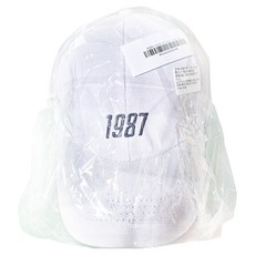 1987款棒球帽, 男女均碼：55~56 可調節, 白色, 55~56cm, 1個