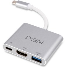넥스트 USB Type C to HDMI + USB 3.0 + PD 변환 아답터, NEXT-411TCH