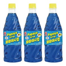 오쉐프 파파야시럽, 1kg, 3개 3개, 1kg