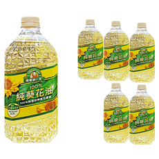 得意的一天 100%純葵花油，初榨葵花原油，物理壓榨，保留天然風味，油質純粹, 2L, 6瓶