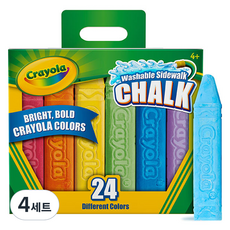 Crayola 繪兒樂 可水洗水性粉筆戶外用 536214, 96個