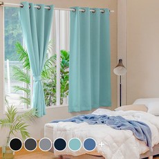하늘색커튼