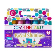 DO-A-DOT ART 點點畫筆 Royal Shimmer 閃亮色 5支入 塗鴉美術用品, 亮粉閃亮色, 1盒