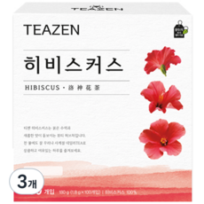 티젠 히비스커스 차, 1.8g, 100개입, 3개