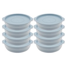 생활엔 전자레인지용 냉동밥용기 쿡앤밥 스카이블루, 8개, 450ml 8개, 밀폐용기
