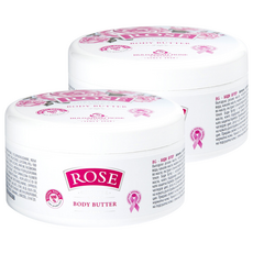 BULGARIAN ROSE 保加利亞玫瑰 經典玫瑰潤膚霜, 2罐, 250ml