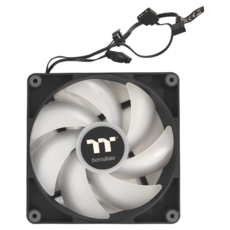 thermaltake 曜越 CT140 ARGB 散熱風扇 2件組, 140 x 140 x 25 mm, 5V ARGB接頭, CL-F150-PL14SW-A, 黑色, 1組