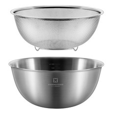 WAGENSTEIGER 不鏽鋼瀝水網+多用攪拌盆, 單品, 1組