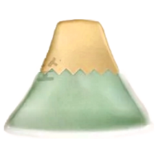 日本九谷燒 招福富士山筷架, 陶瓷, 尺寸約5*H0.5cm, 1個