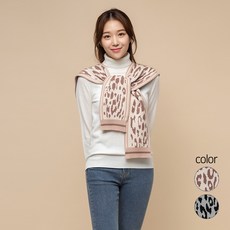 캐럿 여성용 레오파드 숄