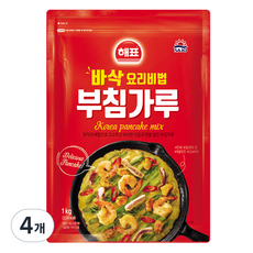 해표 부침가루, 4개, 1kg