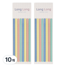 슈퍼쌤 Long Long 하이라이트 인덱스, 파스텔, 160개입, 10개