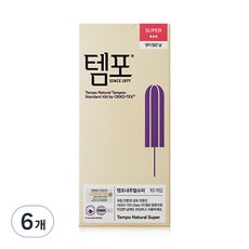 템포 내추럴 탐폰, 10개입, 6개