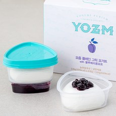 요즘 플레인 그릭요거트 with 블루베리 콩포트, 130g, 4개