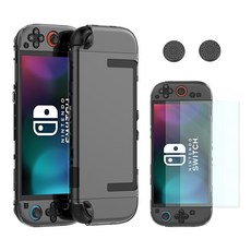 KANTAM Nintendo Switch 2保護殼+強化玻璃 2入+搖桿套 2入組, 1套, 單品, 混色