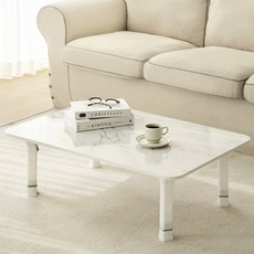 코멧 홈 LPM 900 * 600 4단 높이조절 베이직 접이식 테이블, 모던마블 모던마블