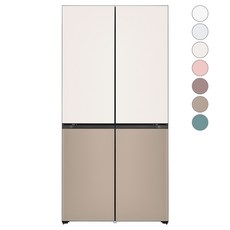 [색상선택형] LG전자 디오스 오브제컬렉션 빌트인타입 베이직 4도어 냉장고 글라스 610L M623AAA042
