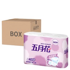 五月花 三層捲筒衛生紙 200張, 6捲, 16袋