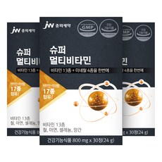 JW중외제약 슈퍼 멀티비타민, 30정, 3개입