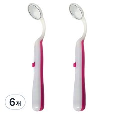 로커스 가정용 셀프 LED 치아경 분홍, 6개
