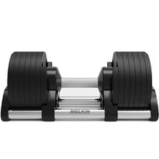 멜킨 무게조절 덤벨 롤튼 조립식 아령 세트 팬텀 블랙 24kg / 2kg 조절 + 거치대, 1세트
