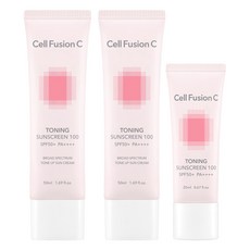 셀퓨전씨 토닝 썬스크린 SPF50+ PA++++ 50ml x 2p + 20ml 세트, 1세트