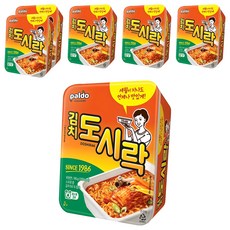 팔도도시락 김치 컵라면 86g, 6개