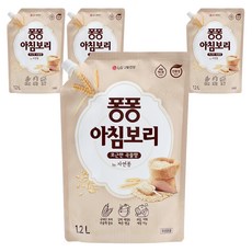 퐁퐁 주방세제 아침보리 리필, 1L, 4개
