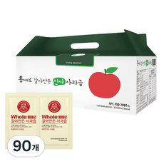 통째로 갈아만든 사과즙 일반파우치, 100ml, 90개