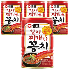 샘표 김치찌개 전용 꽁치 통조림, 400g, 4개