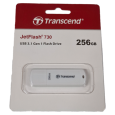 Transcend 創見 隨身碟 JF730 256GB USB 3.1 Gen 1 白色, 1個