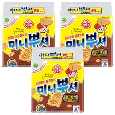 OTTOGI 不倒翁 迷你捏碎點心麵 韓式烤牛肉風味 5包入, 275g, 3袋