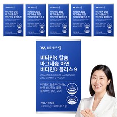 Vitamin Village 維他命K&鈣&鎂&鋅&維他命D錠, 30顆, 6盒