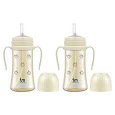 토비앤몰리 돗바니 PPSU 빨대컵 280ml, 2개, 바닐라