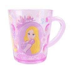 Rapunzel 長髮公主樂佩 透明手把杯子 AS水晶杯 牛奶杯 漱口杯 260ml, 長髮公主, 1個